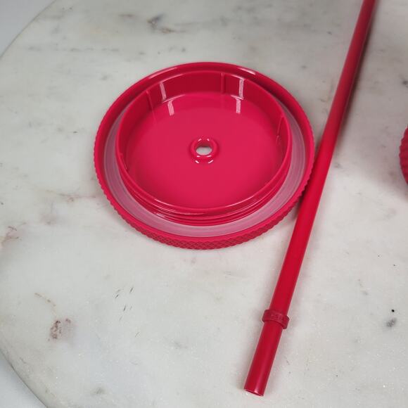 Starbucks Mexico Matte Berry Tumbler Venti 24oz Pink Studded with Straw Bow - Picture 9 of 16